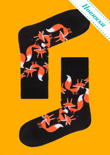 Цветные носки JNRB: Носки Лисички