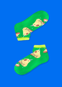 Цветные носки JNRB: Носки Зеленая капибара