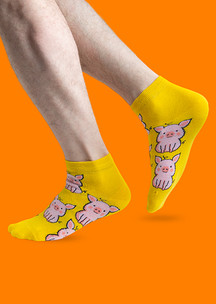 Цветные носки JNRB: Носки Поросенок