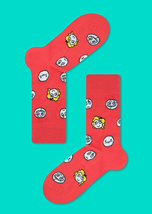 Цветные носки JNRB: Набор Абстрактный букет 7 пар