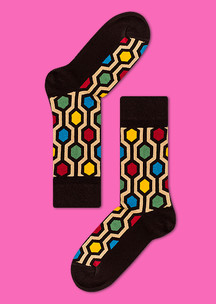 Цветные носки JNRB: Набор Много букв 7 пар