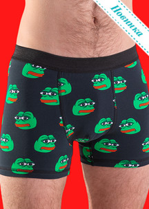 Мемы JNRB: Трусы боксеры Pepe Froggies
