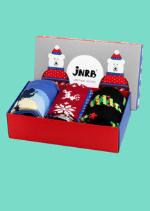 Цветные носки JNRB: Набор Мишки в свитере