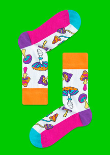 С орнаментом JNRB: Носки Очень веселые грибы