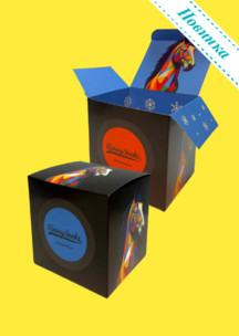 Хипстерские JNRB: Коробка для 4х пар Графический конь 2026