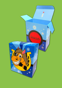 Подарочная упаковка JNRB: Коробка для 2х пар Добрая Лошадь 2026