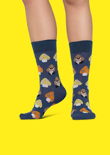 Цветные носки JNRB: Носки Злые грибы