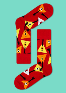 Красные JNRB: Носки Балалайка