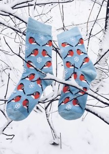 Цветные носки JNRB: Носки Снегири – не гири