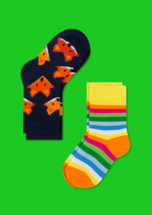 Цветные носки JNRB: Носки детские (2 пары) Хитрый лис