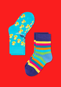 Цветные носки JNRB: Носки детские (2 пары) Полосатый Утя