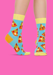 Цветные носки JNRB: Носки Бегущая пицца