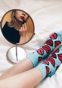 Цветные носки JNRB: Носки Улыбка Джоконды